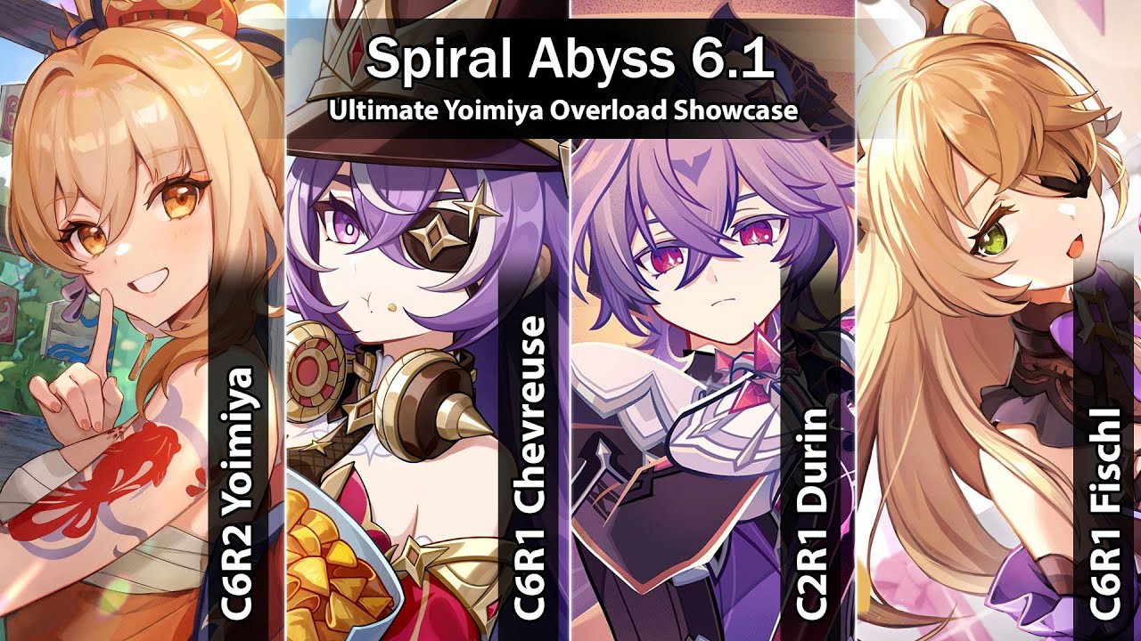 【Spiral Abyss 6.1】 C6R2 Yoimiya Ultimate Overload Team, Both Halves