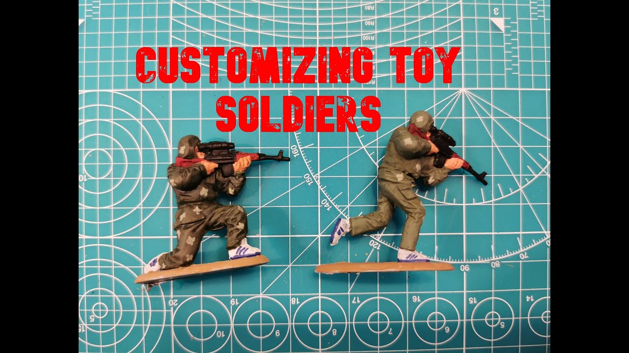 Customizing Toy soldiers | Painting 1/32 scale figures | Afghan war Soviet soldiers