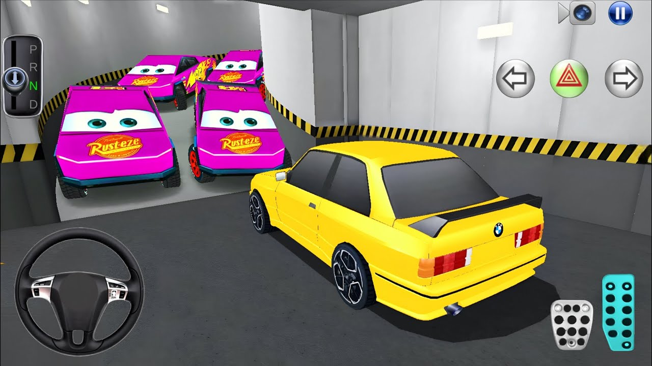 New BMW & McQueen Tesla Cybertruck Parking! 3D Driving Class 2026 Car Simulator Game Android