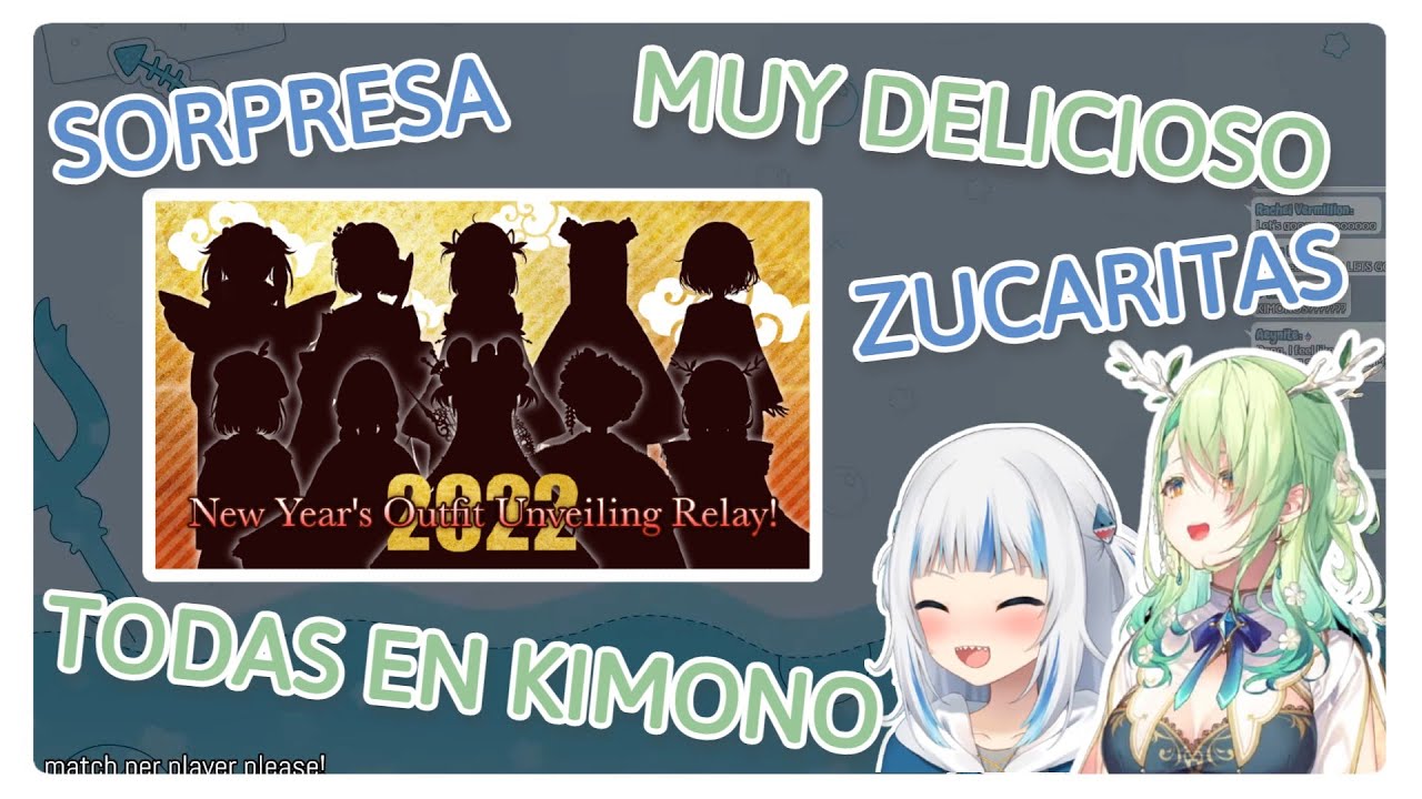 Gura le enseña español a Fauna y hablan de los nuevos outfits de año nuevo [HololiveEN][Sub Español]