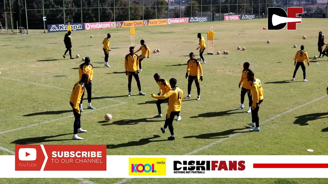 Kaizer Chiefs training session in preparation for Chippa United