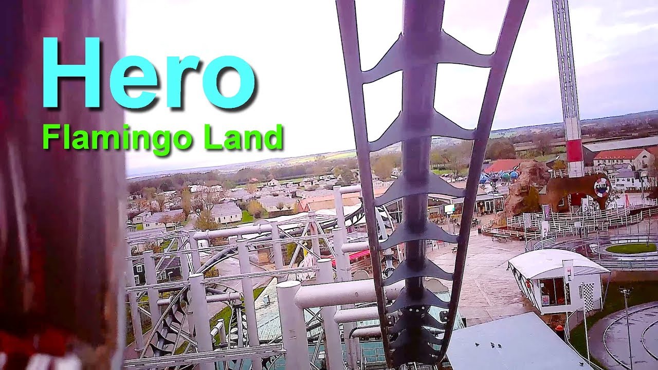 Flamingo Land Hero Roller Coaster On Ride HD POV Yorkshire England