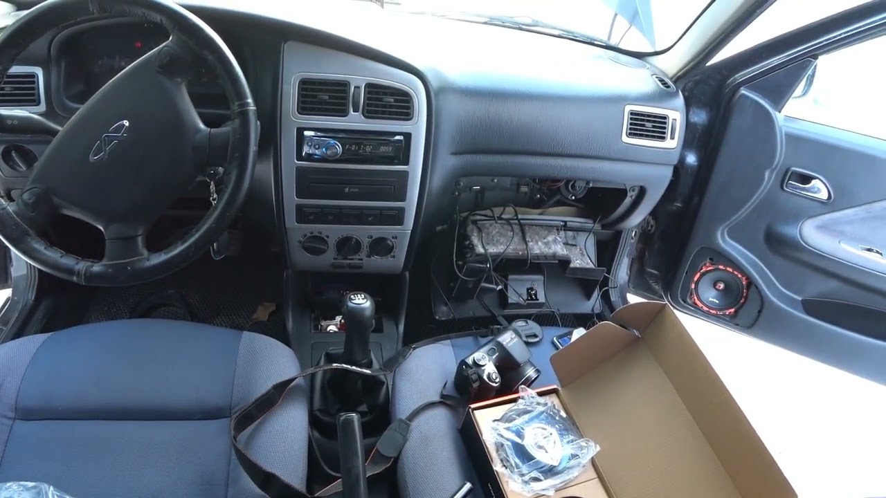 Установка колонок Barracuda 130 V.2 от DL AUDIO в передние двери Chery Amulet