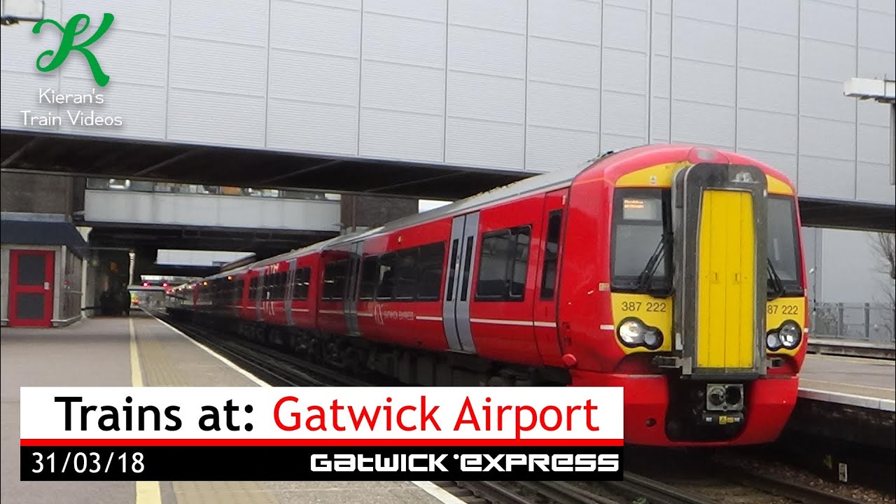 Trains at Gatwick Airport, BML - 31/3/18