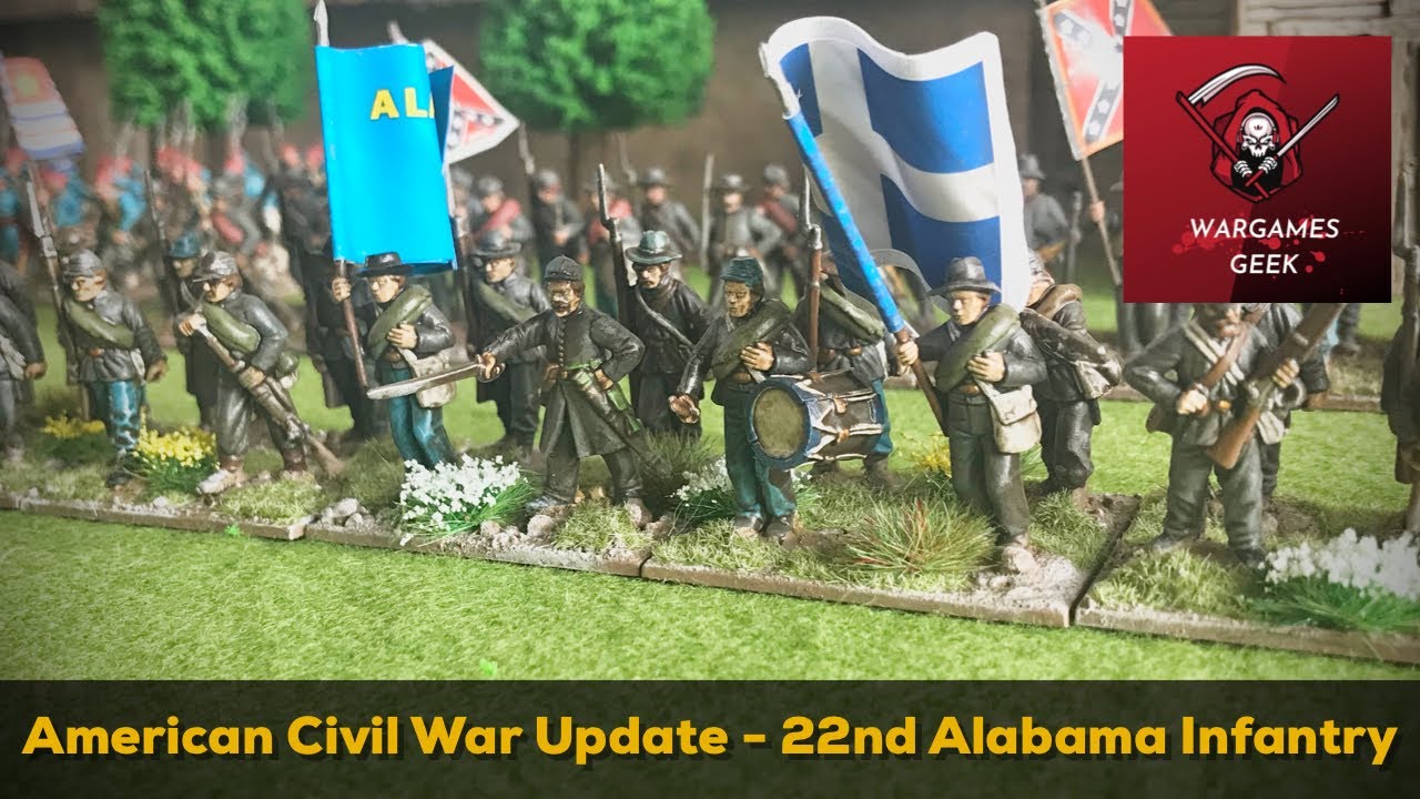 28mm American Civil War Confederate Army Update - 22nd Alabama Infantry