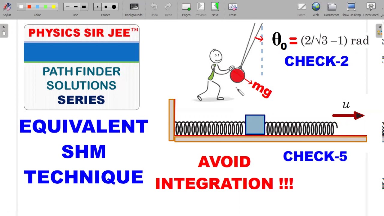PATHFINDER PHYSICS VIDEO SOLUTIONS | EFFECTIVE SHM | OSCILLATIONS | CHECK-2,5 |JEE ADVANCED SCHOOL