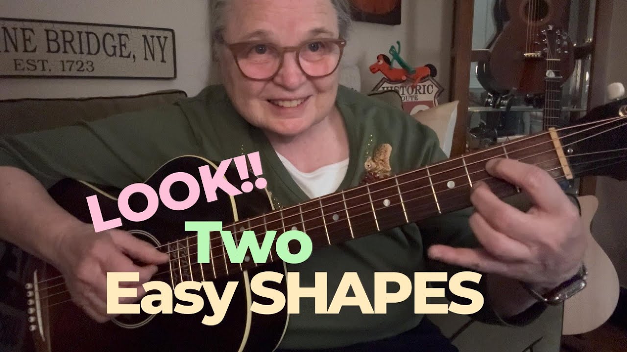 Two Easy Chord Shapes Goes A Long Way ** Learn Guitar Fingerstyle         #acousticguitarlesson
