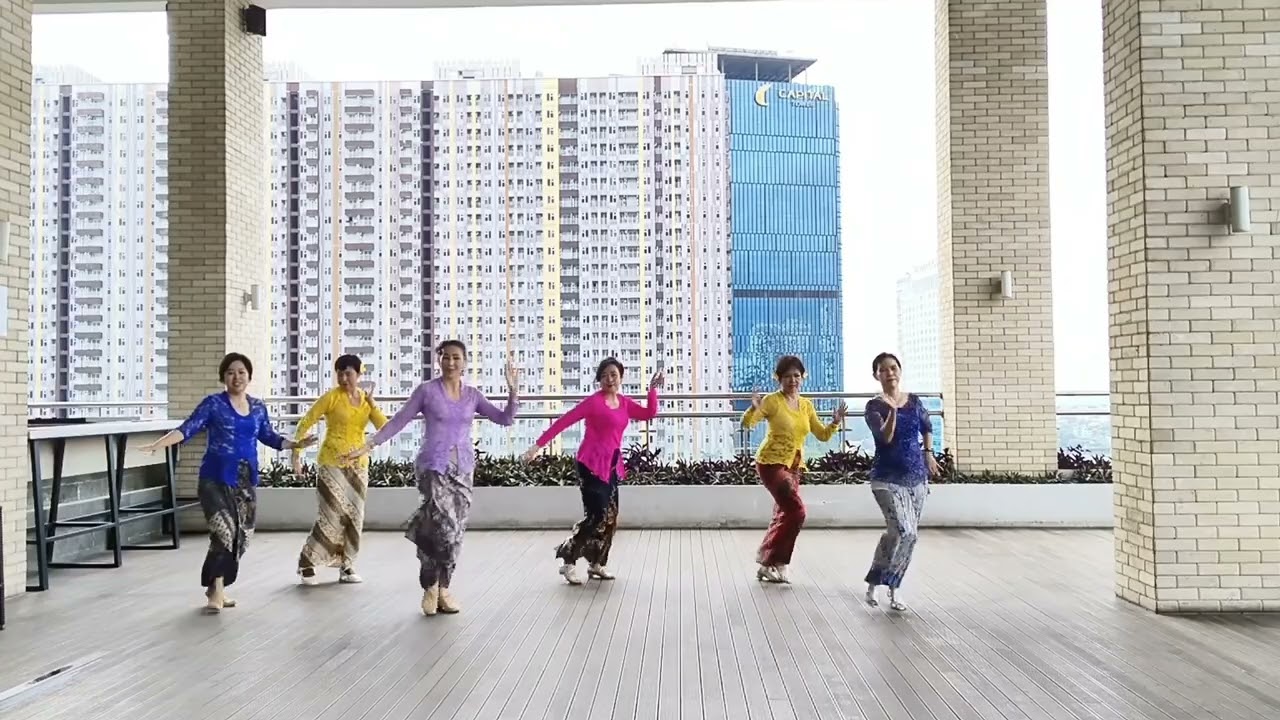 Lagi Cantik Remix Line dance demo Venny & Friend's #linedance