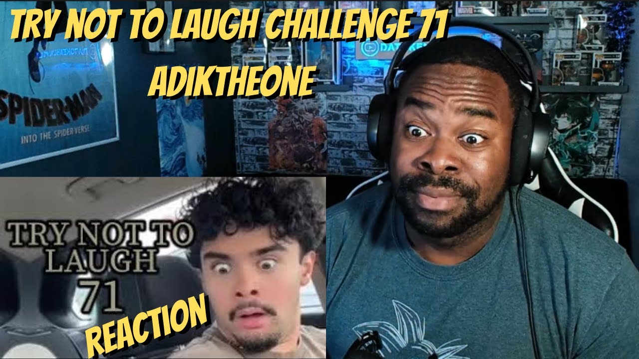 Try not to laugh CHALLENGE 71  by AdikTheOne REACTION
