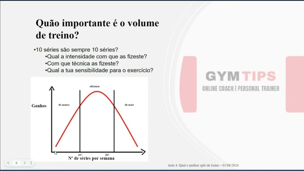 Aula 4: Qual o melhor split de treino