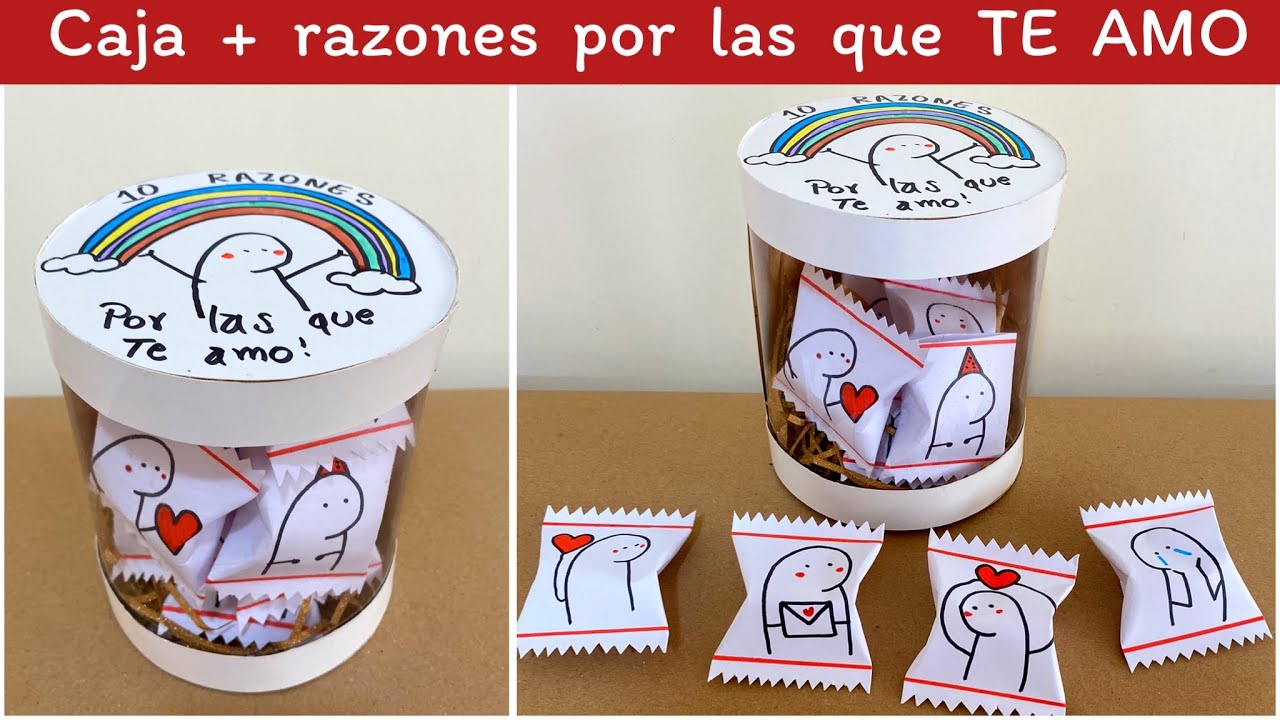Regalo para SORPRENDER | Caja 10 razones por las que TE AMO