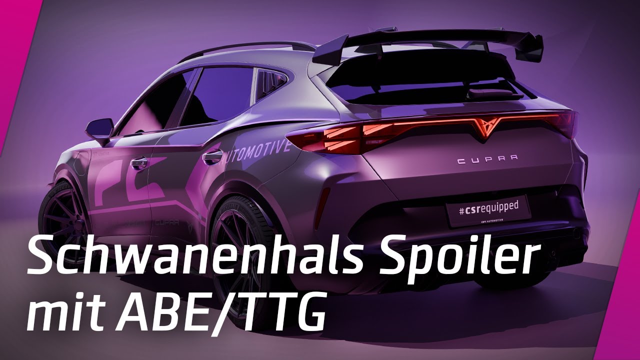 Schwanenhals Spoiler mit ABE/TTG für Cupra Formentor | CSR-Automotive