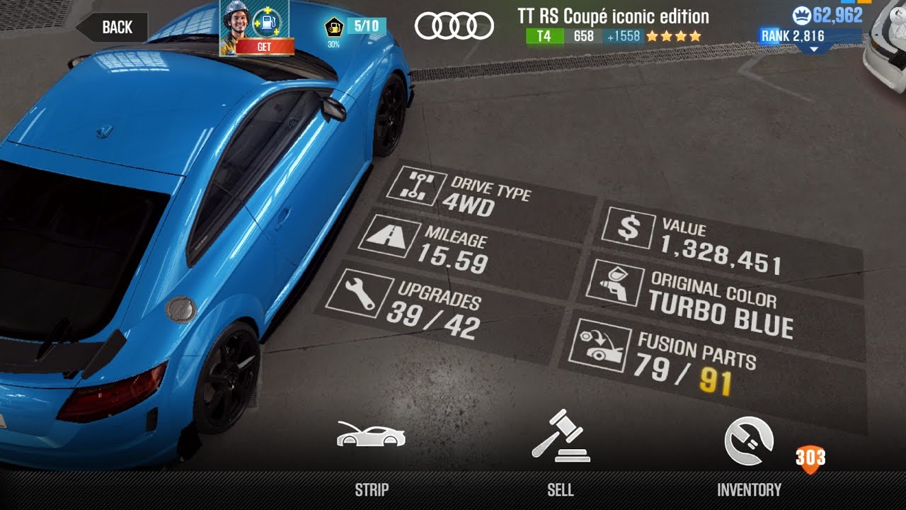 CSR2 | Season 247 | Prestige Cup | Entire Event Live | Audi TT RS Coupe Iconic Edition | 