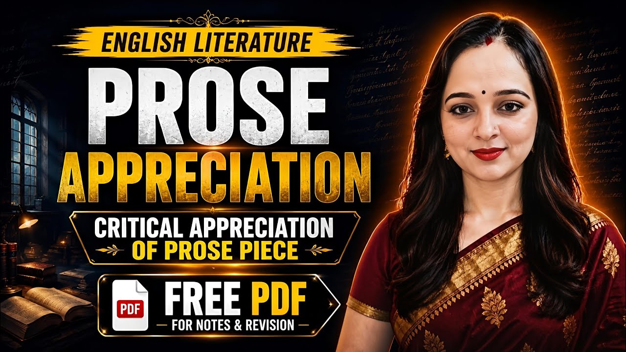 Prose Appreciation | Prose | Prose vs Poetry | Prose Appreciation in English Literature