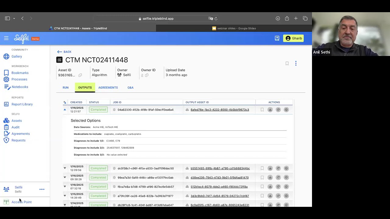 Selfii TripleBlind Exchange Demo: Secure and Private Health Data Access