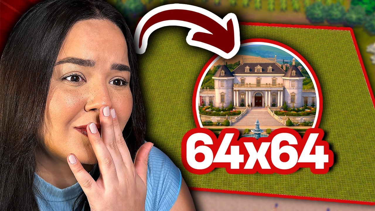 CONSTRU&Iacute; um PAL&Aacute;CIO REAL no MAIOR LOTE do The Sims 4