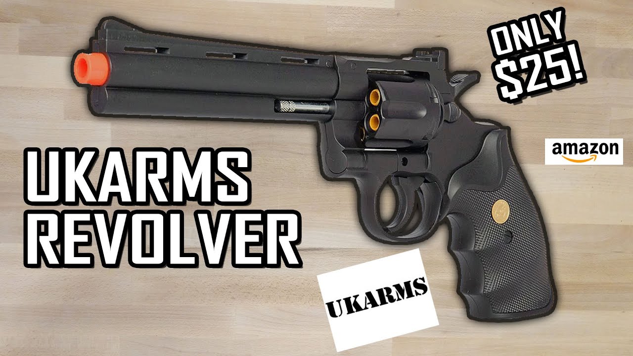 NEW $23 AIRSOFT REVOLVER | UKARMS G36B