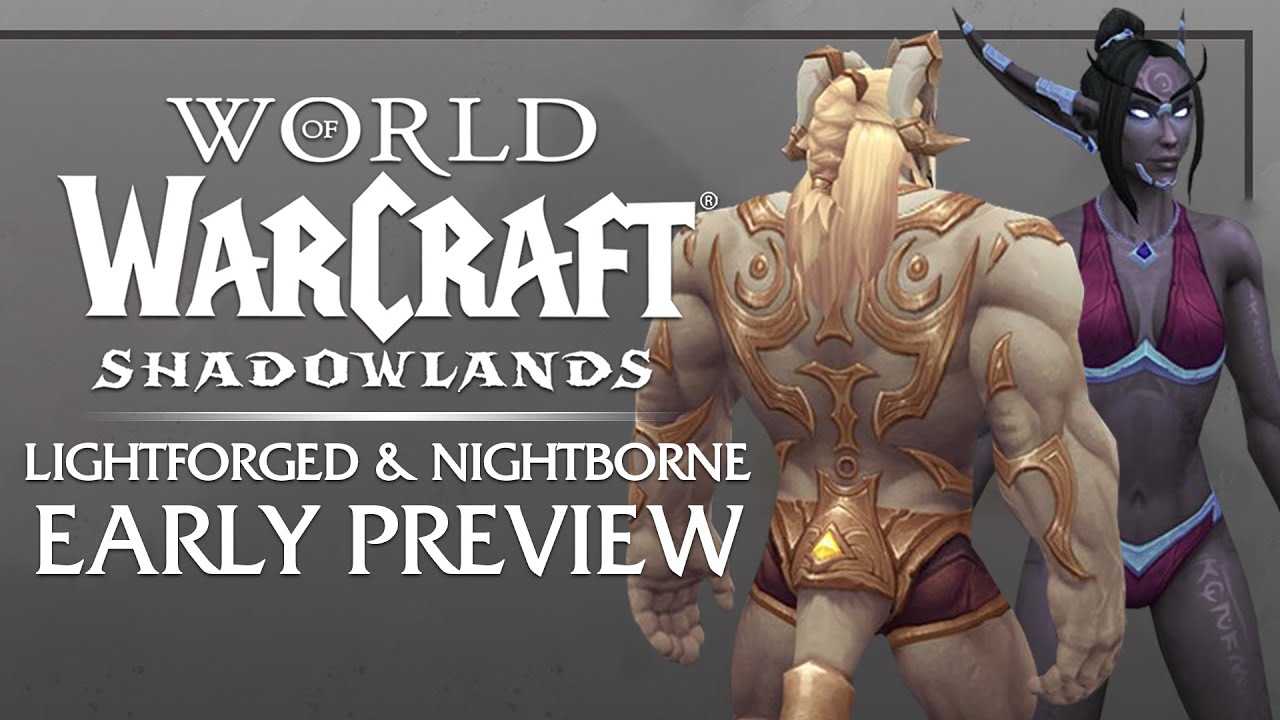 EARLY PREVIEW! Lightforged Draenei & Nightborne NEW 9.1.5 Customization Options | Shadowlands