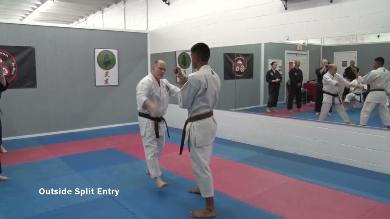 Outside Split Entry Intercepting Hands into Strikes, Locks & Takedowns - Clip #1
