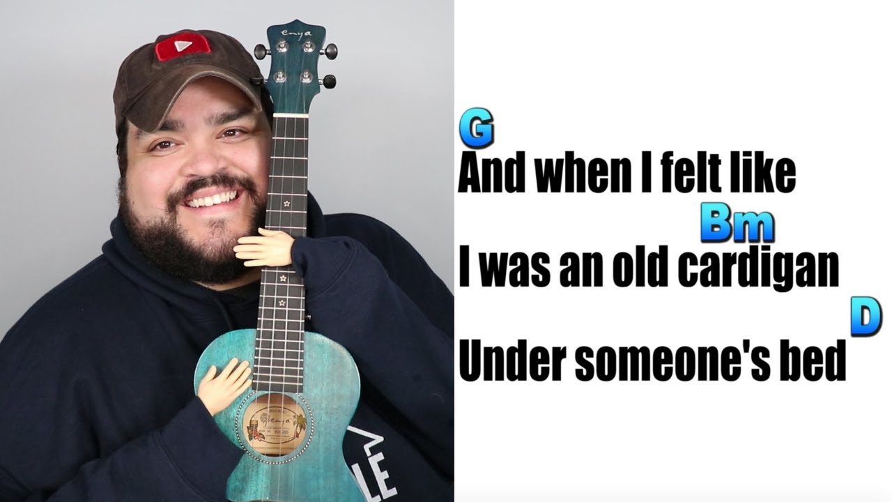 CARDIGAN - TAYLOR SWIFT | Ukulele Cover & Play Along with Chords