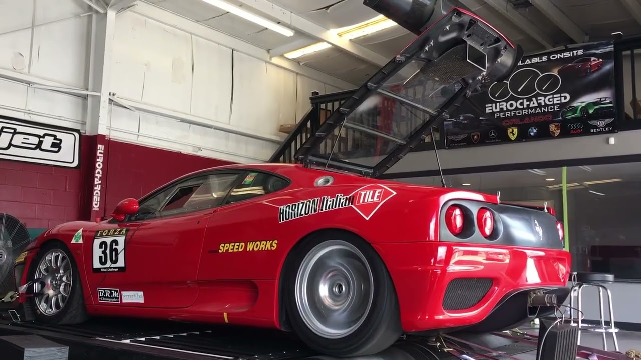 Ferrari 360 Challenge car dialed in for the track with a custom tune 🤌🙌