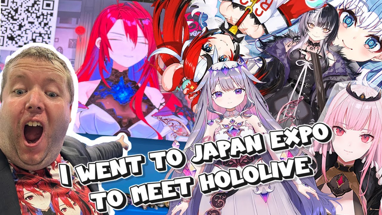 I travel to japan expo 2024 europe biggest anime con to meet hololive vlog
