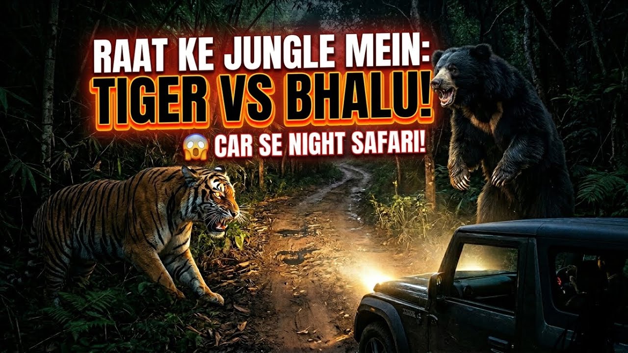 Jungle Night Drive | जंगल में दिखे खुख़ार राक्षस |pillibhit khatima
