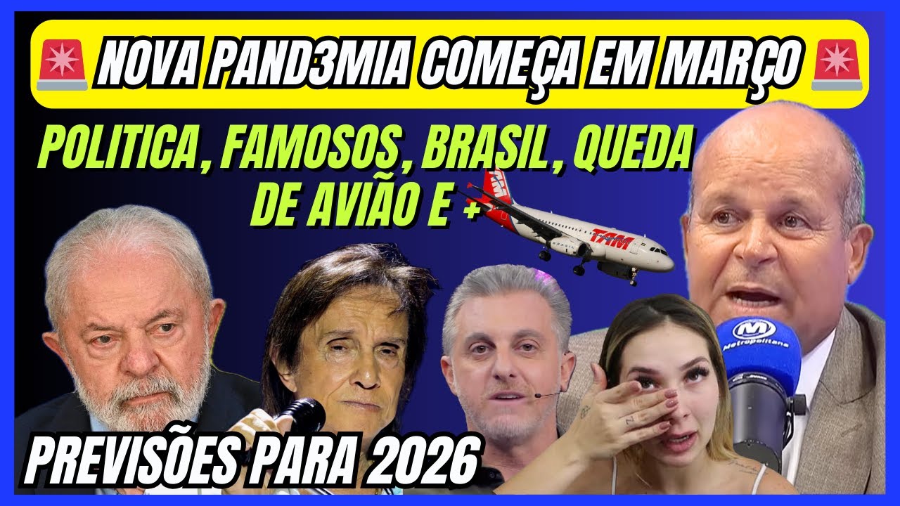 CARLINHOS VIDENTE PREVISÕES, NOVA PAND3MIA COMEÇA EM MARÇO, CARNAVAL, BELO, ROBERTO CARLOS E +
