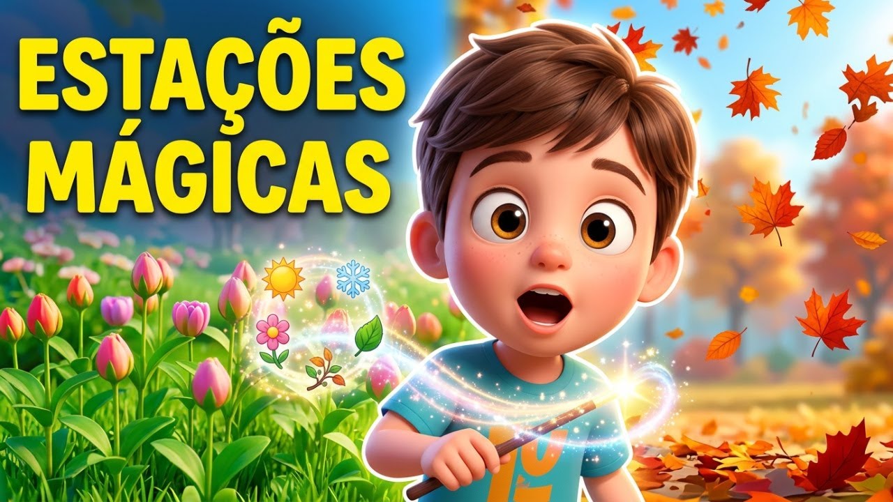 Aprenda as Estações | Música, Cores e Movimentos Infantis