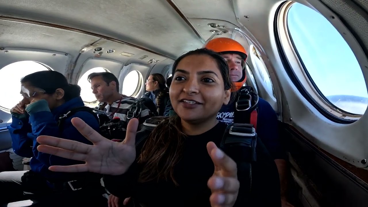 Skydiving experience in Monterey Bay, California