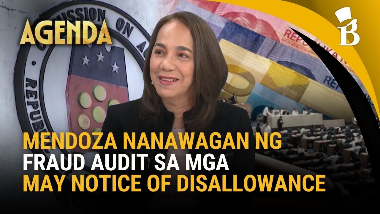 Heidi Mendoza nanawagan ng fraud audit sa mga may notice of disallowance | Agenda