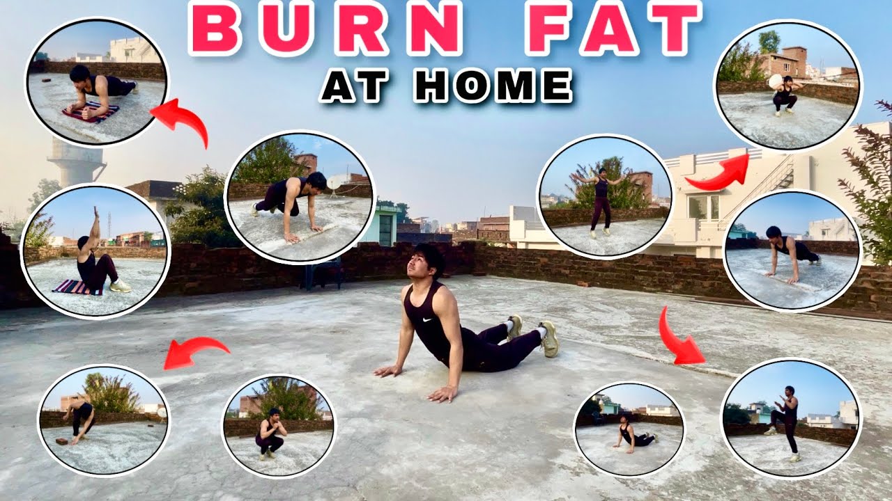Top 10 Fat Loss Exercises 🔥 | Burn Belly Fat Fast At Home | No Gym 