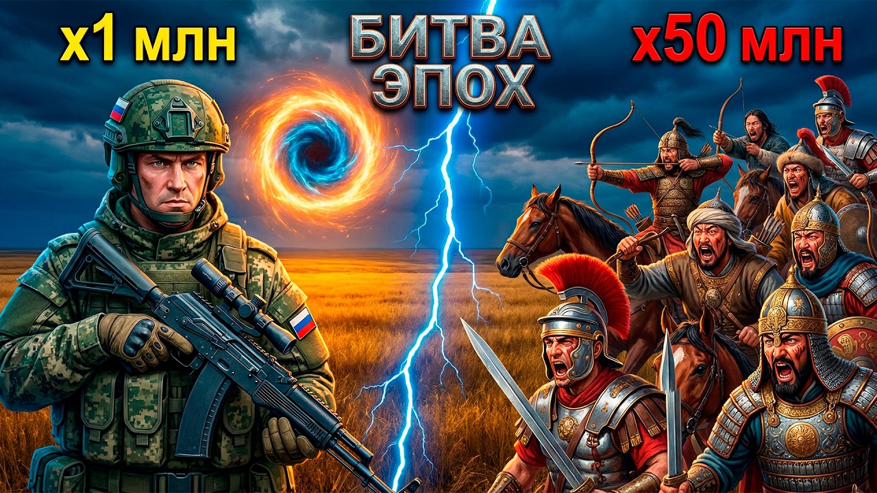ЧТО БУДЕТ, ЕСЛИ 50 МИЛЛИОНОВ древних воинов пойдут на 1 МИЛЛИОН солдат РФ?