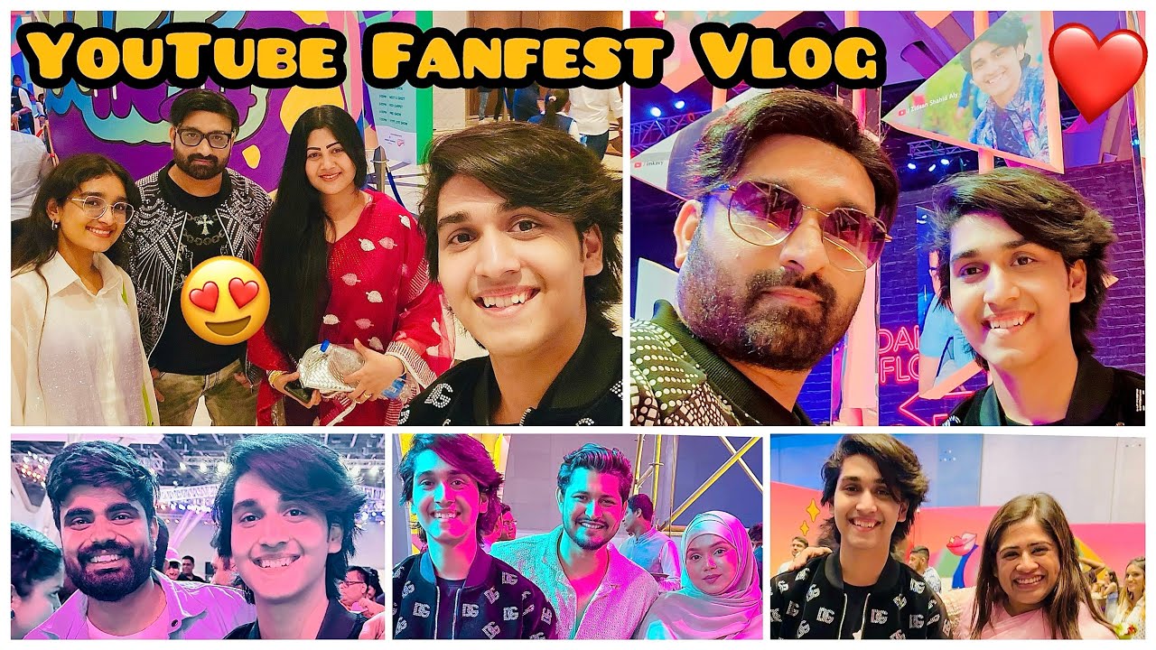 Fanfest Vlog #ytffin24 ❤️❤️ Diamond Creators Hall Of Fame #zidaanshahidaly #familyvlog