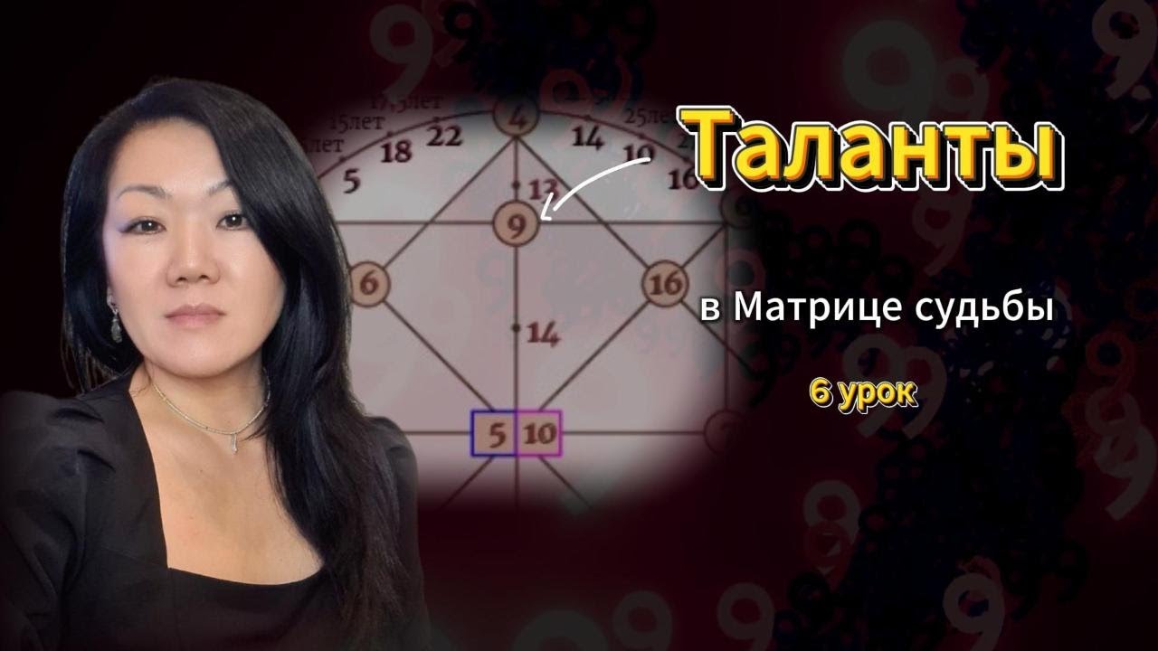Урок 7. Зона талантов в Матрице судьбы | Как раскрыть своё призвание?
