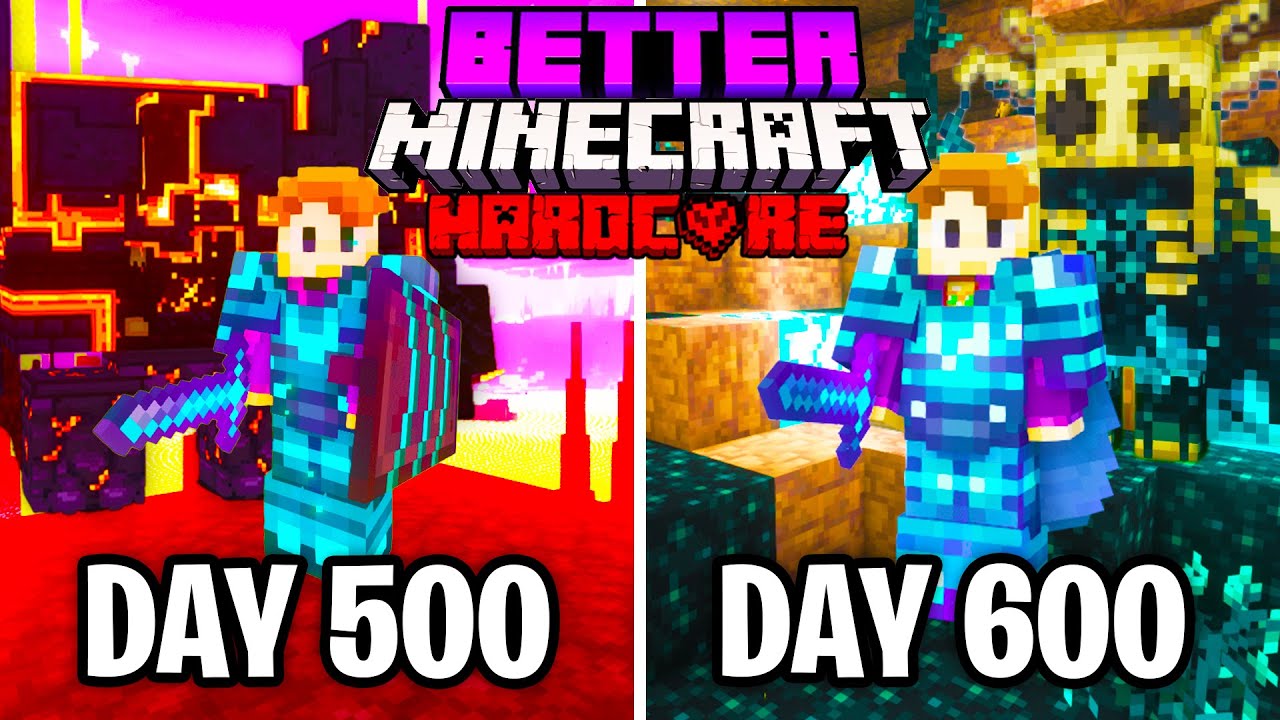 I Survived 600 Days in Better Minecraft Hardcore... Here's What Happened