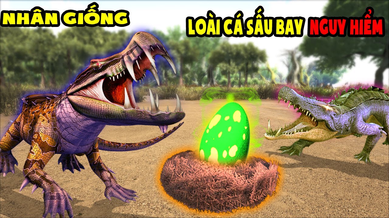 THỬ BẮT VÀ ẤP TRỨNG CỦA LOÀI CÁ SẤU BAY NGUY HIỂM - Tame Kaprosuchus - ARK:Ragnarok # 20-TÝ TIỀN TỈ