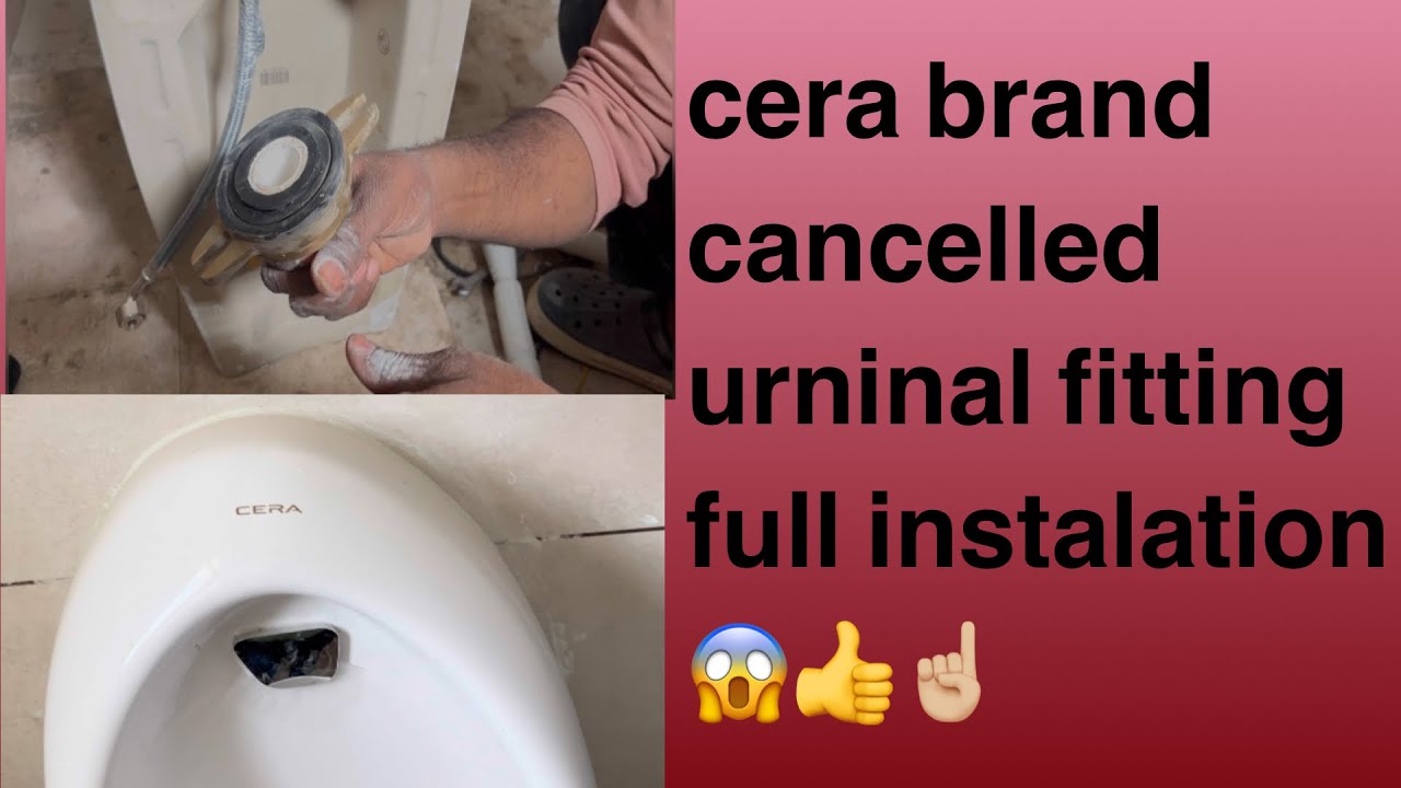 cera brand Urinal fitting full installation😱👍#viral #2024 #trending