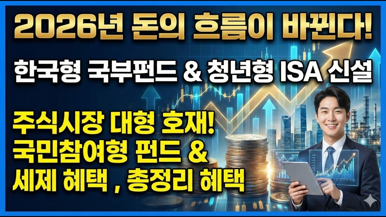 2026년 신설되는 한국형 국부펀드와 국민참여형 펀드 & 세제 혜택 총정리