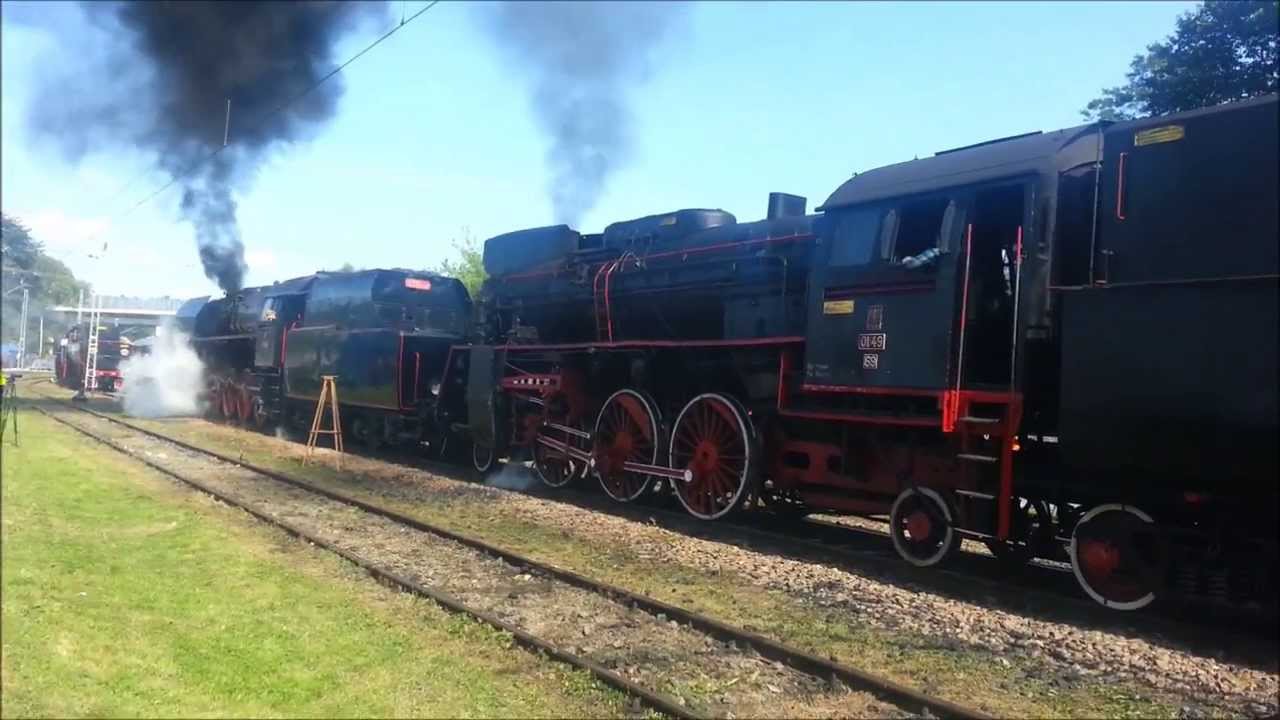 pojedynek parowozów w Chabówce 2013