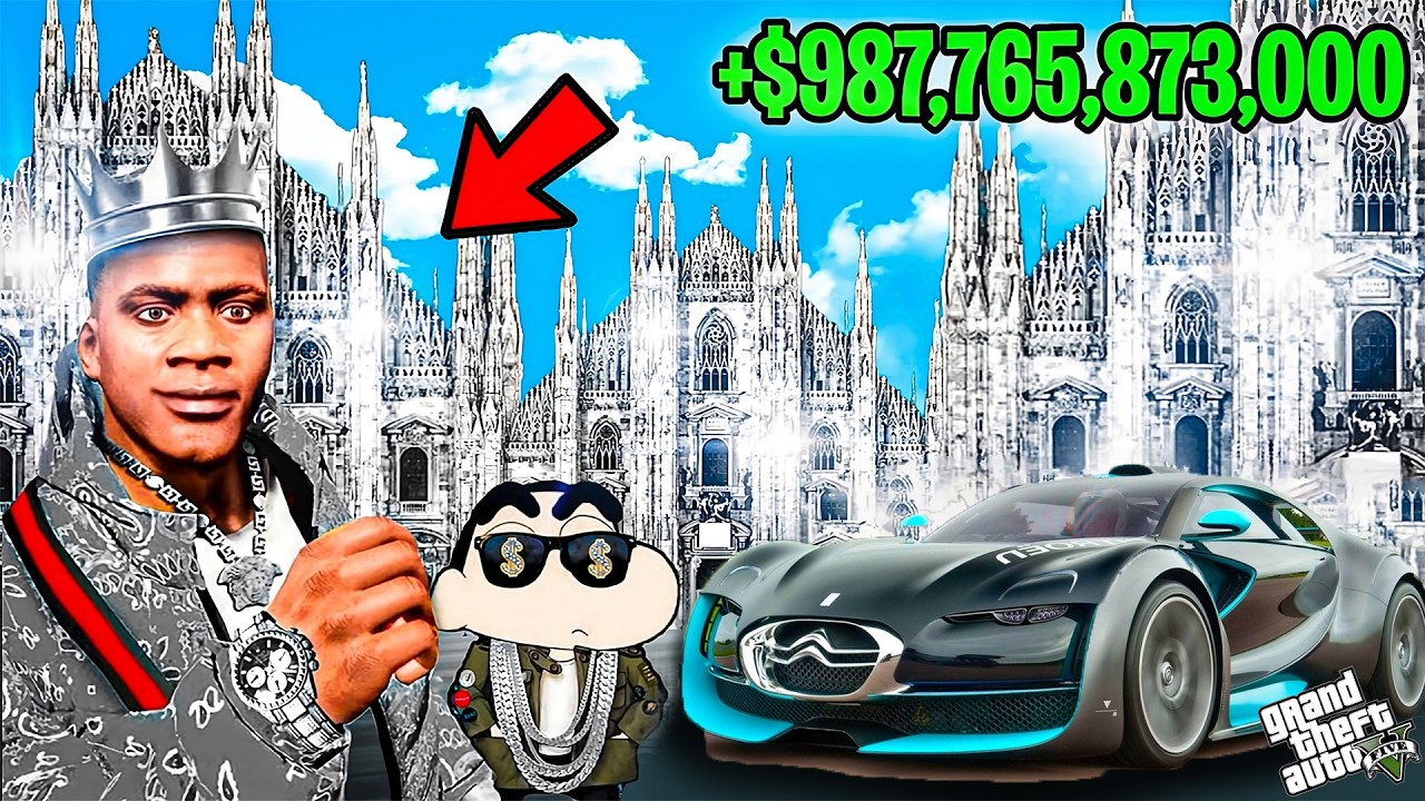 FRANKLIN TOUCH ANYTHING BECOME DIAMOND ll EVERYTHING IS FREE IN GTA 5!