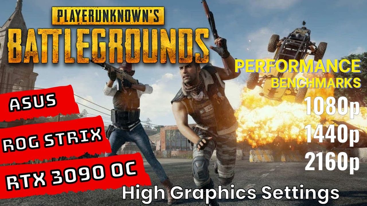 PUBG RTX 3090 Benchmarks at | 1080p | 1440p | 4K | [ASUS ROG STRIX RTX 3090 OC]