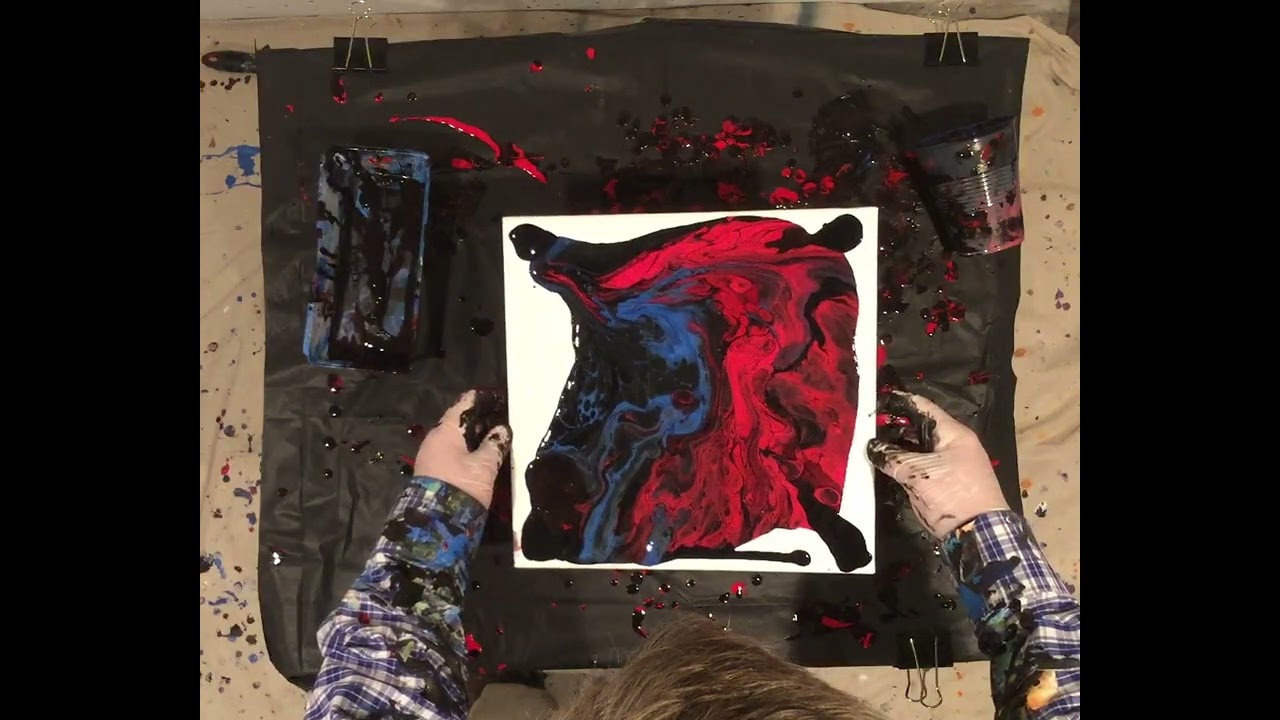 Jimmer demonstrates the Flip Cup Liquid Pour Method #abstractart 