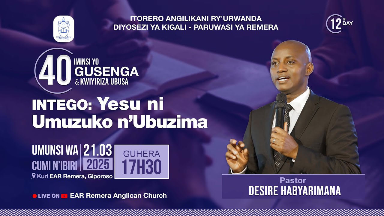 YESU NI UMUZUKO N'UBUZIMA BY Pst. Desire HABYARIMANA.