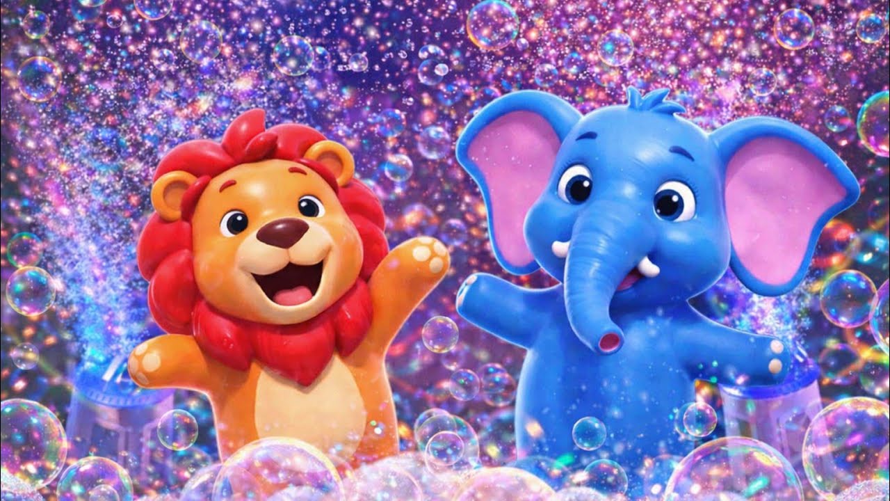 Bubble Party for Kids 🫧 | Cute Safari Animals Fun