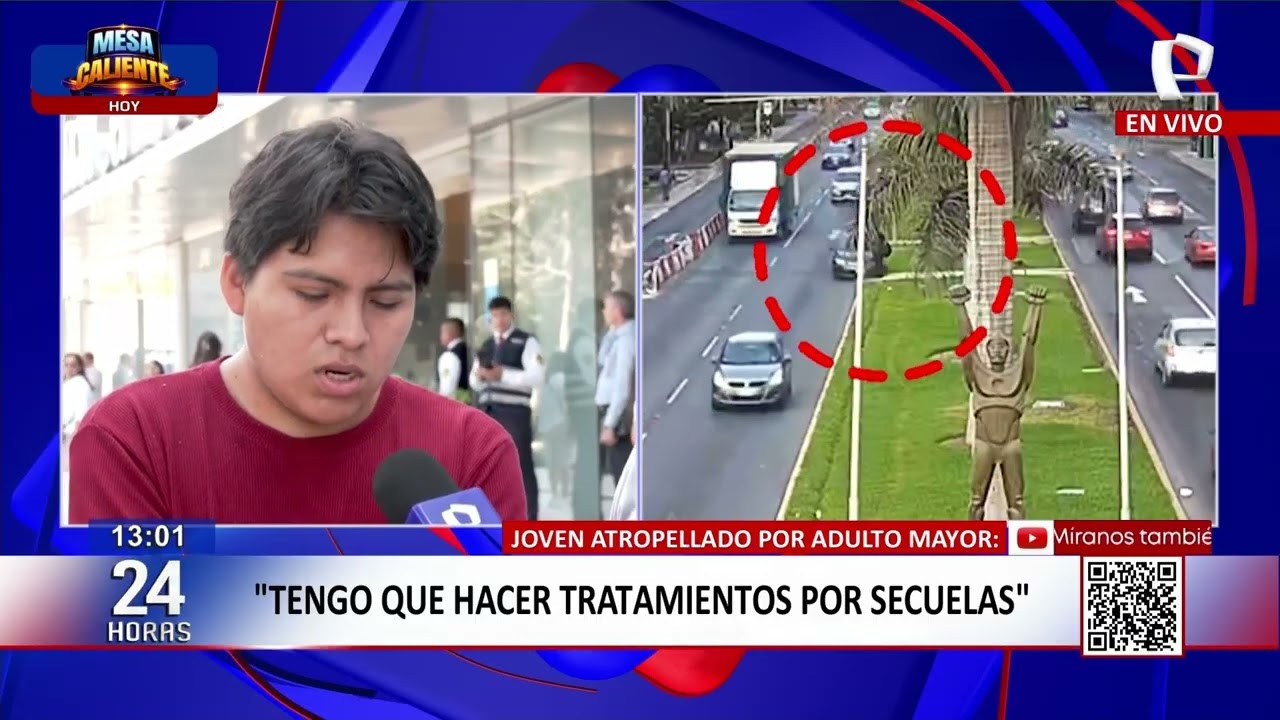24Horas VIVO | Dan de alta a joven atropellado por adulto mayor