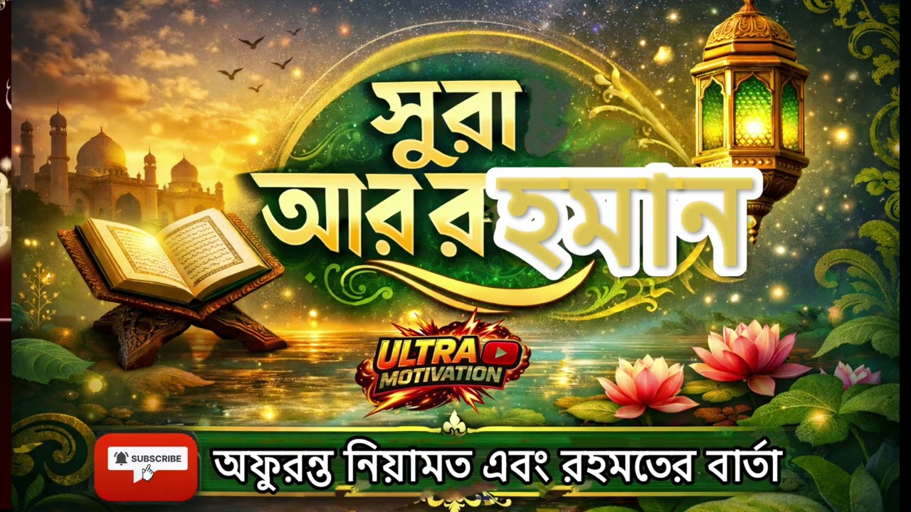 সূরা আর-রহমান | Surah Ar Rahman | হৃদয় স্পর্শকারী তিলাওয়াত |  @UltraMotivation24h