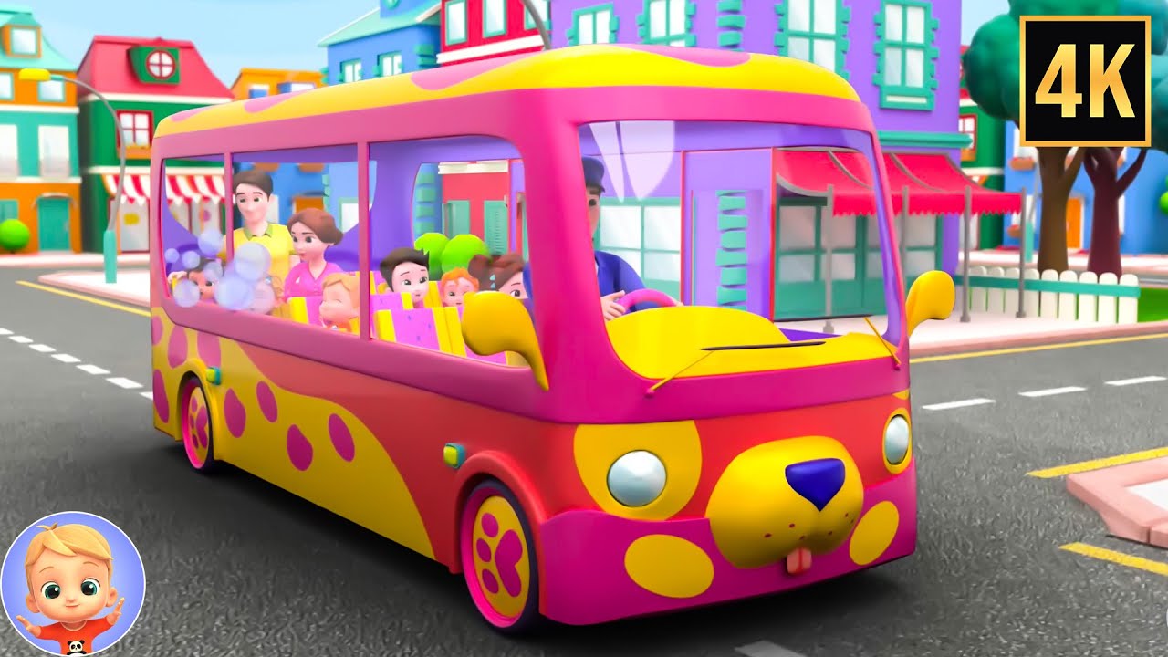 Wheels On The Bus Go Round And Round + More Nursery Rhymes and Songs for Kids