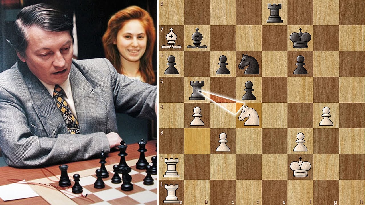 Anatoly Karpov Strangles young Judit Polgar - Linares (1994)