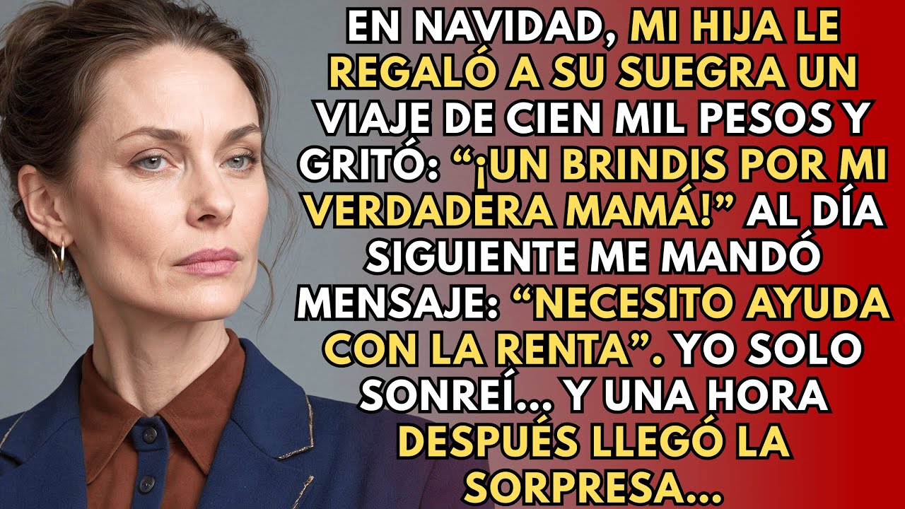 En Navidad, Mi Hija Regaló A Su Suegra Un Viaje De Cien Mil Pesos Y Brindó Por Su “Verdadera Madre”